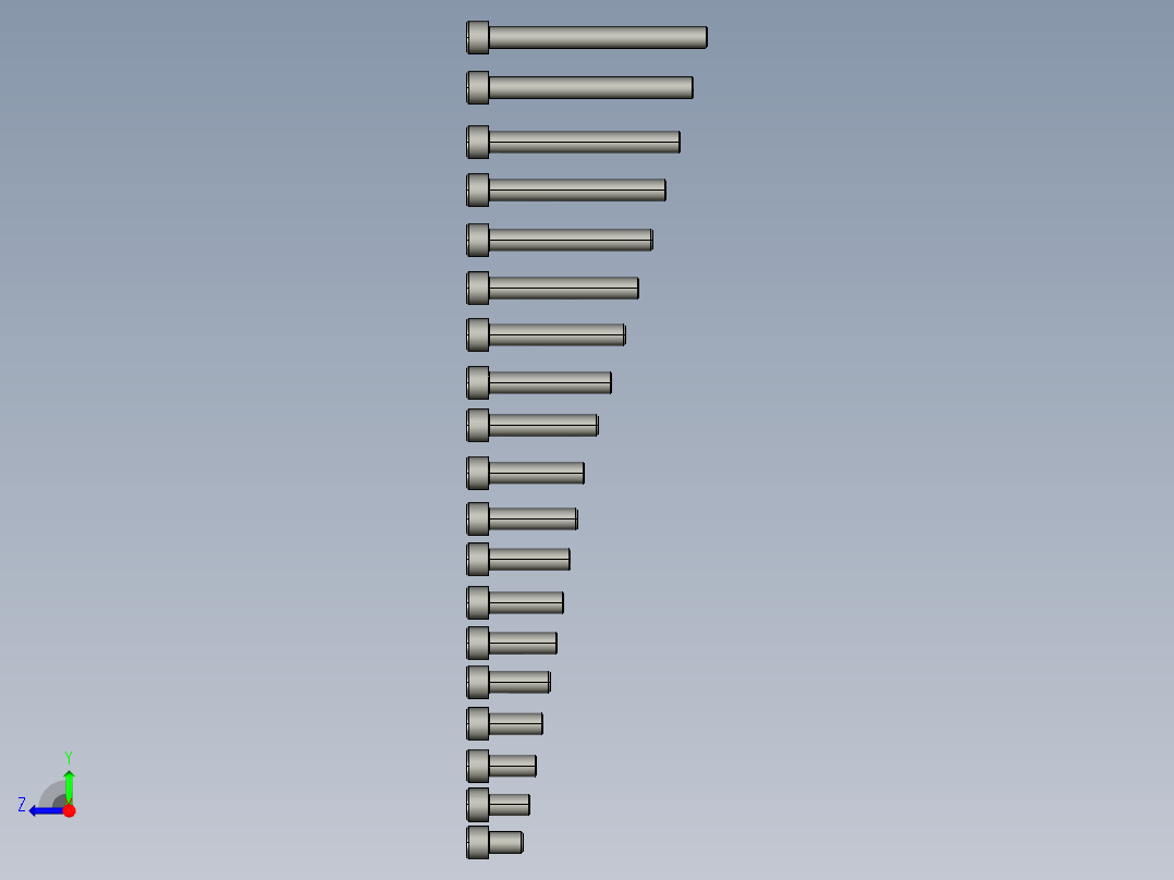 螺钉_vis CHc M16 iso 4762右视图