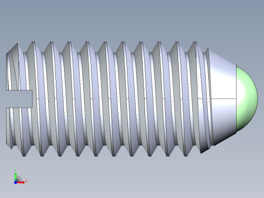 公制球形弹簧柱塞-DME SET SCREW SPRING BALL PLUNGER M8 x 16 .STEP前视缩略图