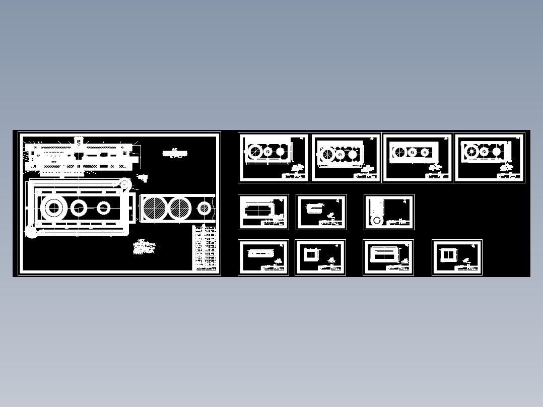 0027-端盖落料拉深、翻边、冲孔级进模设计【全套12张CAD图】