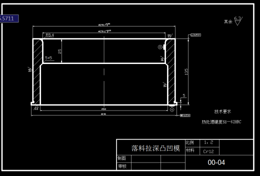 0027-端盖落料拉深、翻边、冲孔级进模设计【全套12张CAD图】缩略图