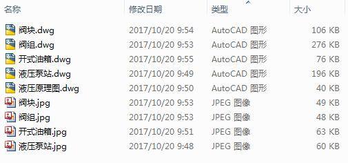 E1142-液压泵站及开式油箱阀组成套CAD图缩略图
