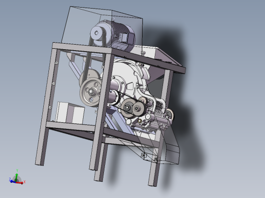 禽肉切块机设计-小型肉类切块机【含三维SW+CAD图纸+说明书】