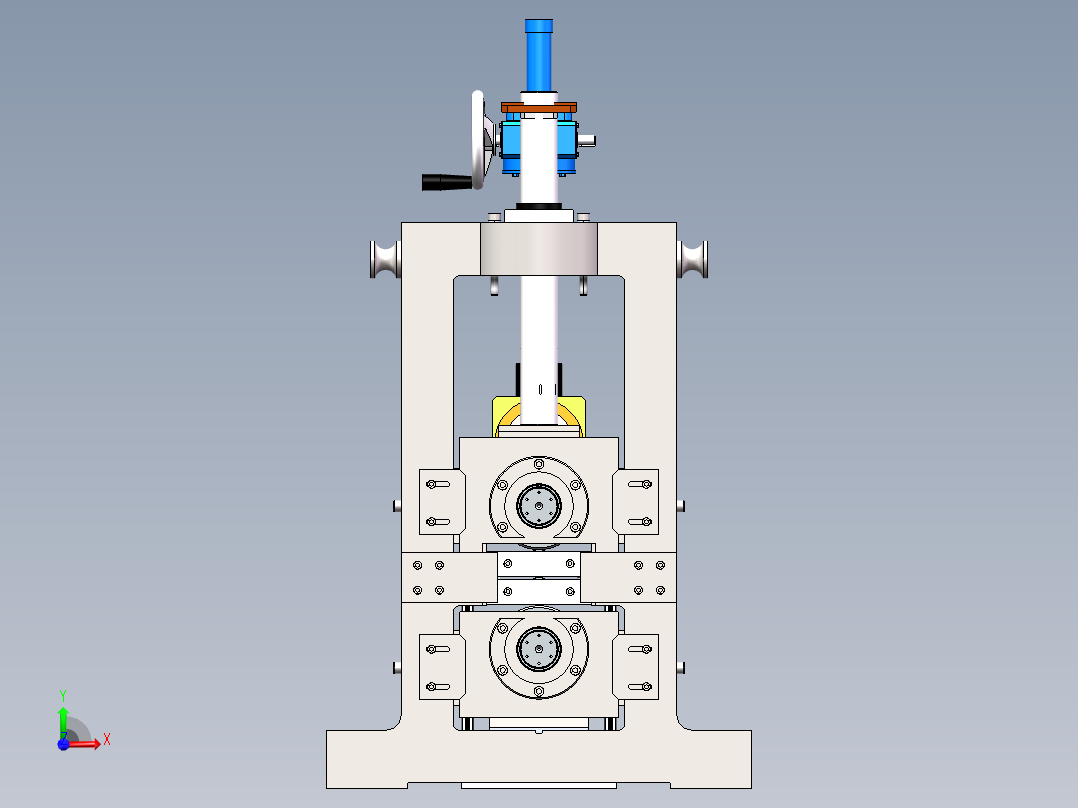 轧机、上工作锟、下支撑锟 毕设+30+24.3.21+002前视图