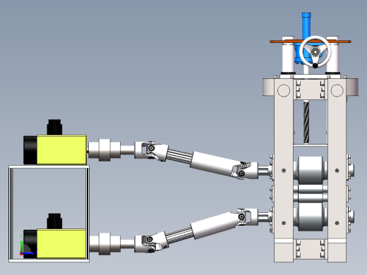 轧机、上工作锟、下支撑锟 毕设+30+24.3.21+002左视缩略图