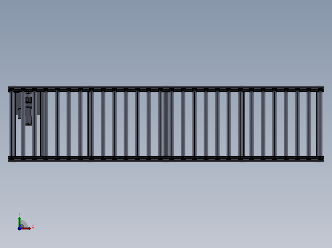 滚筒传输线前视图