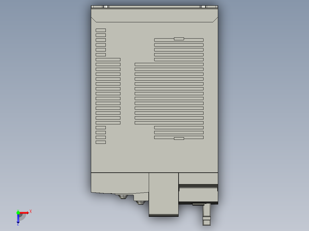MFDKTB3A2E伺服控制器俯视图
