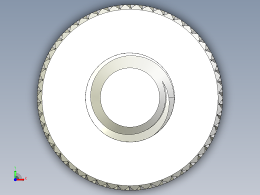 开槽滚花螺钉-M6 x 18mm前视缩略图