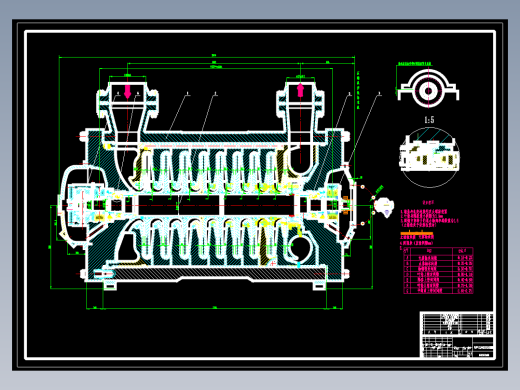 JX217-某型透平式压缩机设计（含全套CAD图纸）