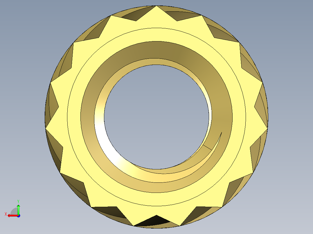 塑料零件嵌件M3螺纹，直径5毫米，高6毫米后视图
