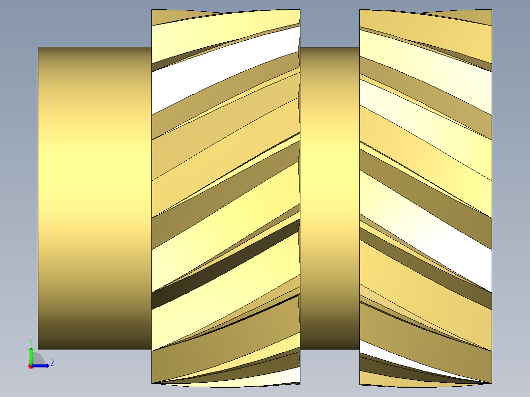 塑料零件嵌件M3螺纹，直径5毫米，高6毫米左视图
