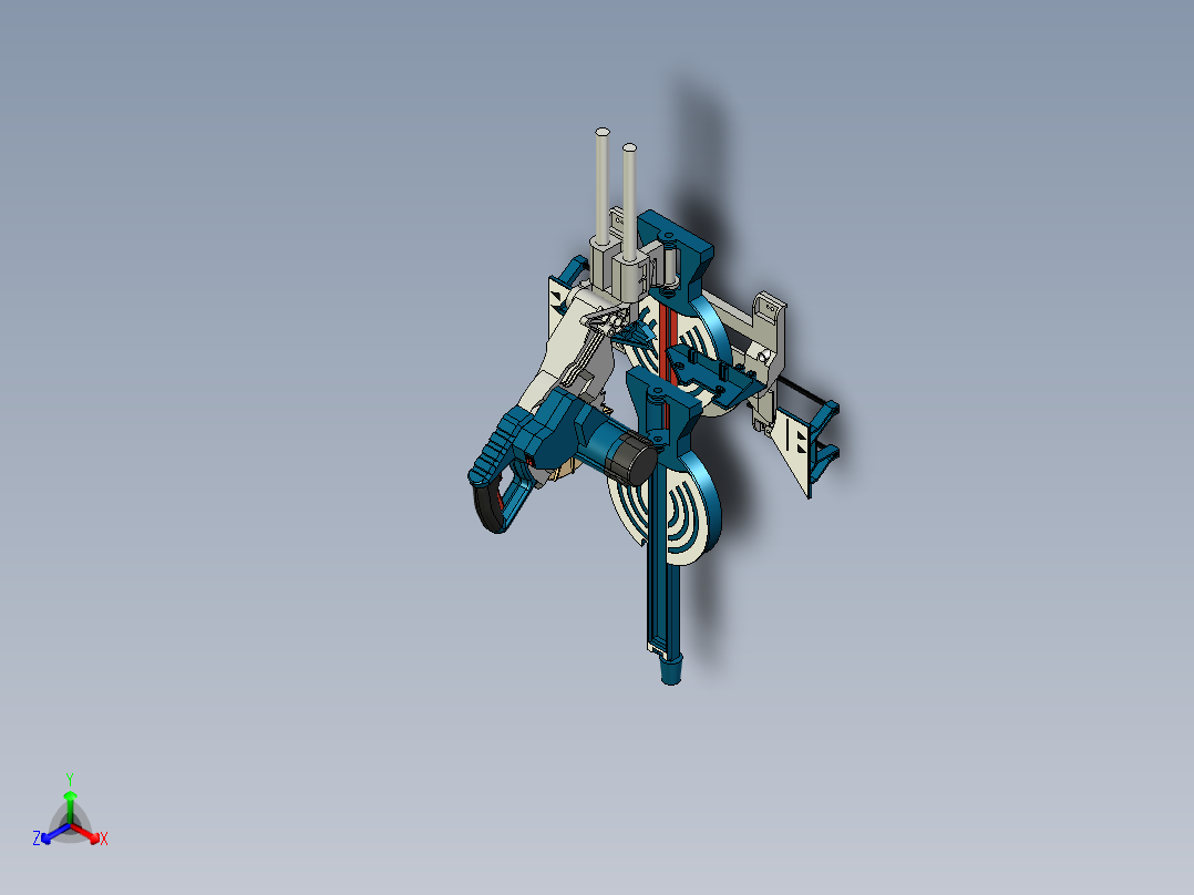 博世 GCM8SJL 锯电锯正等轴测图