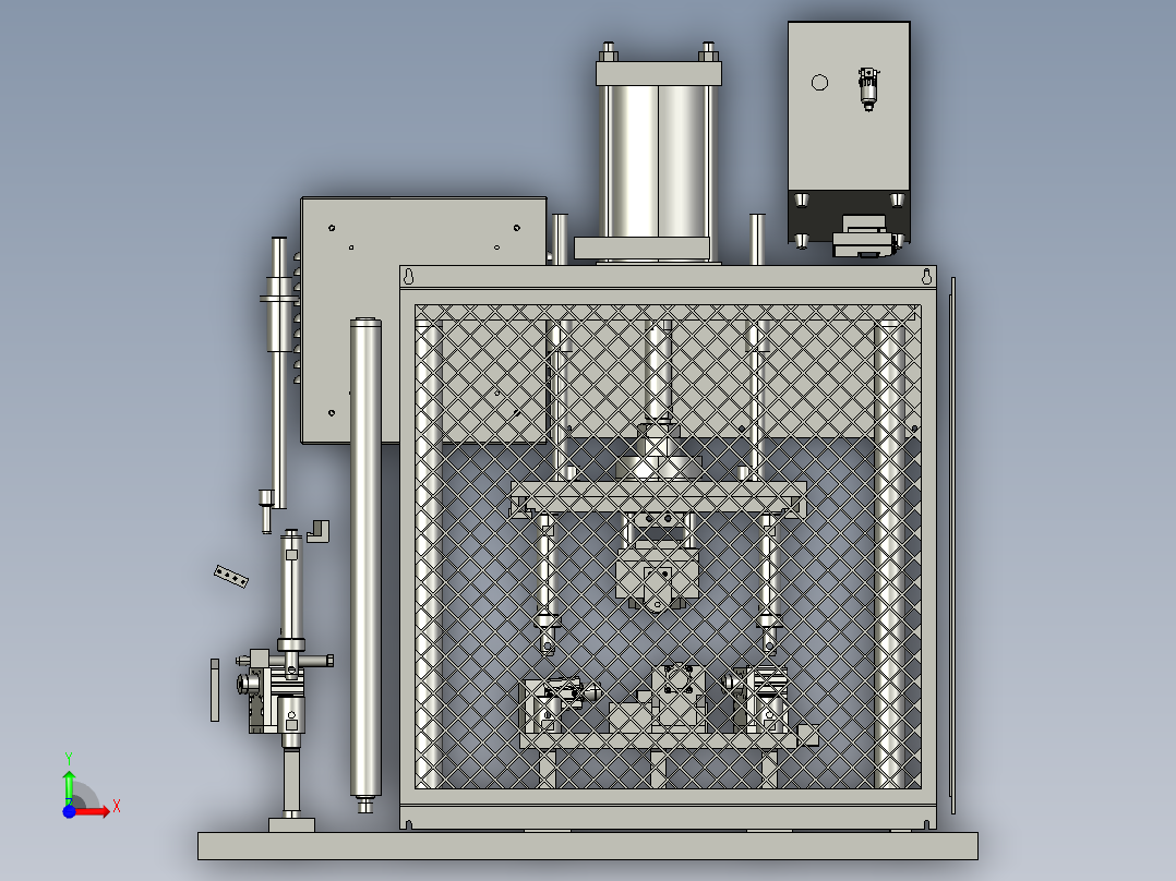 模组支架装电芯设备前视图
