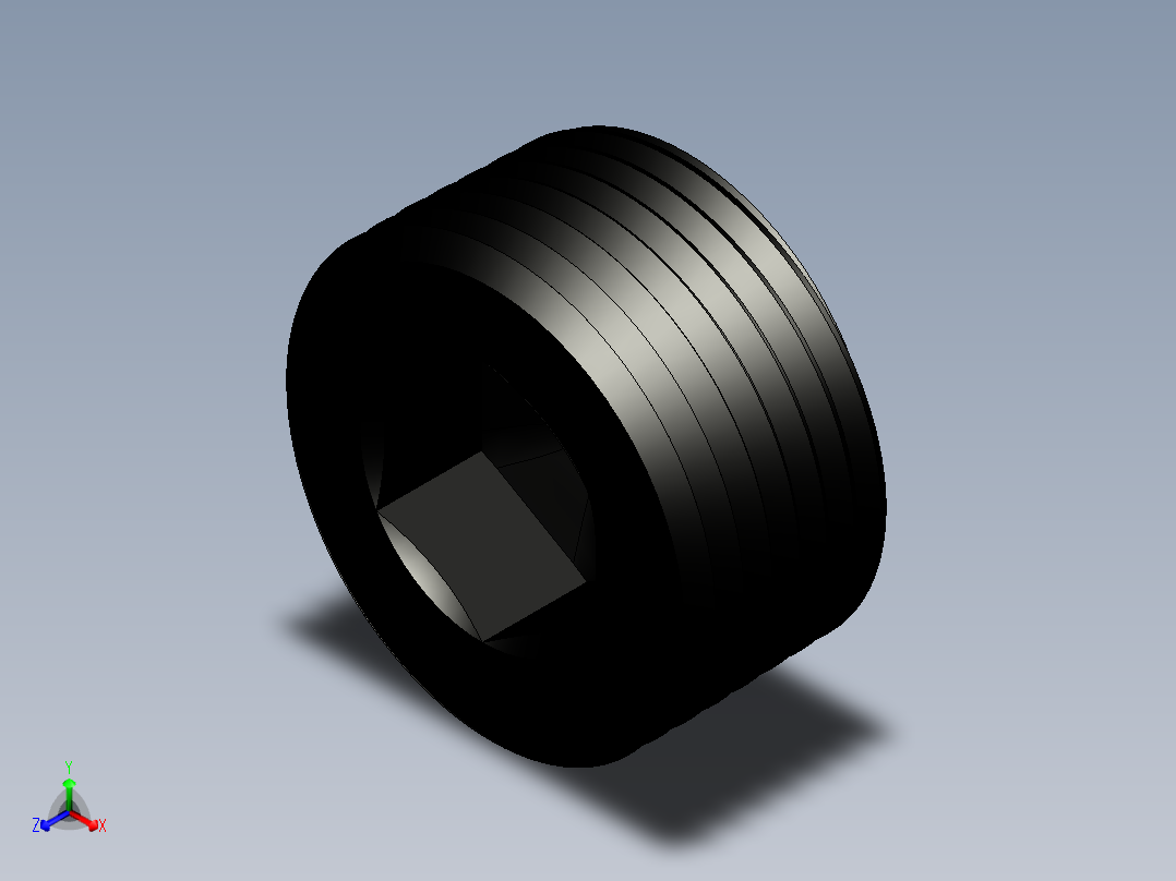 斜度止付螺絲MSWT-3D多系列多零件图纸模型主视图