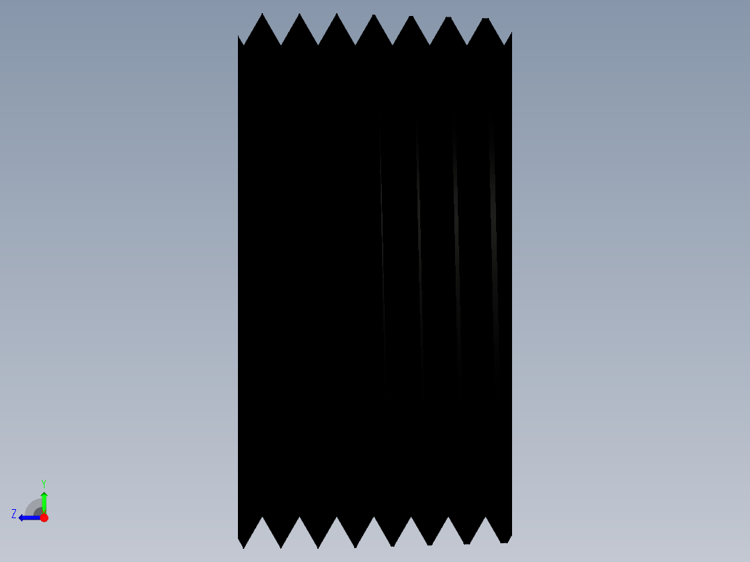 斜度止付螺絲MSWT-3D多系列多零件图纸模型右视图