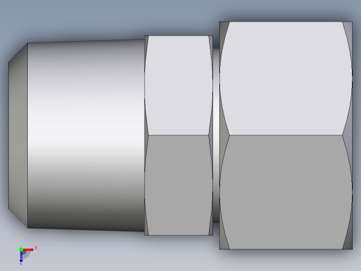 卡套式工业通用硬管接头EO_Swivel_connector_EGE28L1NPTCF俯视缩略图