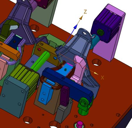 卡车门锁拉扣焊接工装