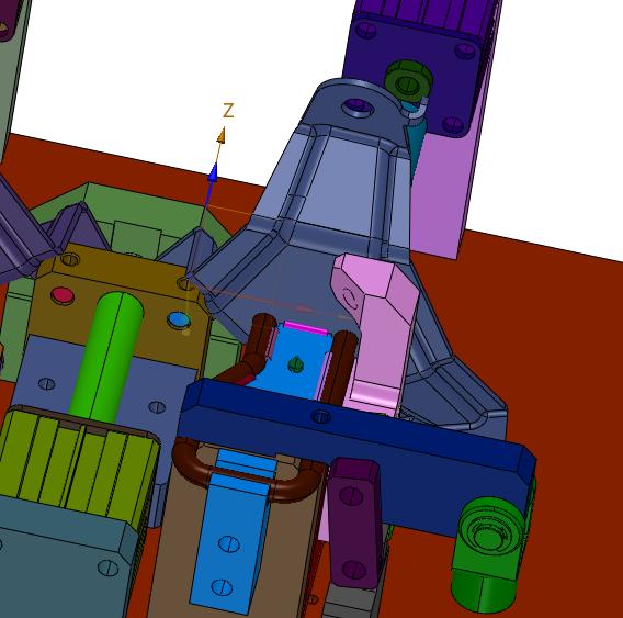 卡车门锁拉扣焊接工装