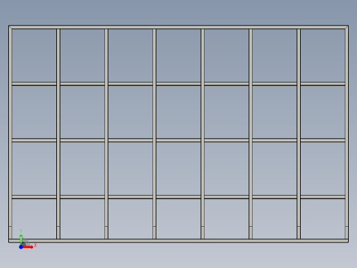 窗户和玻璃架前视缩略图