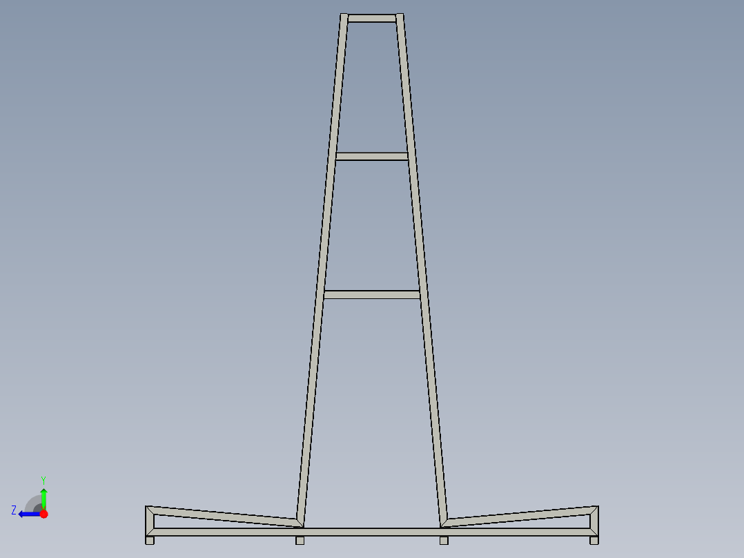 窗户和玻璃架右视图