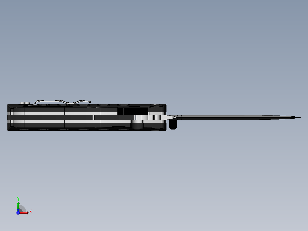 折叠小刀前视图