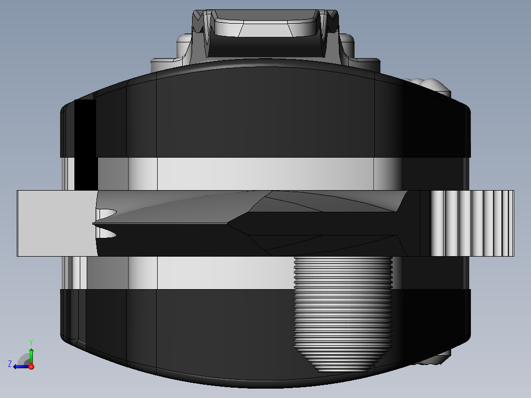 折叠小刀右视图