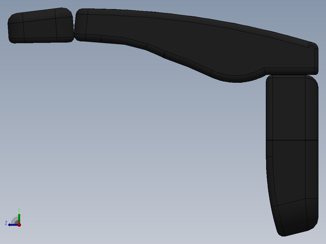 特种木材抓取机右视图