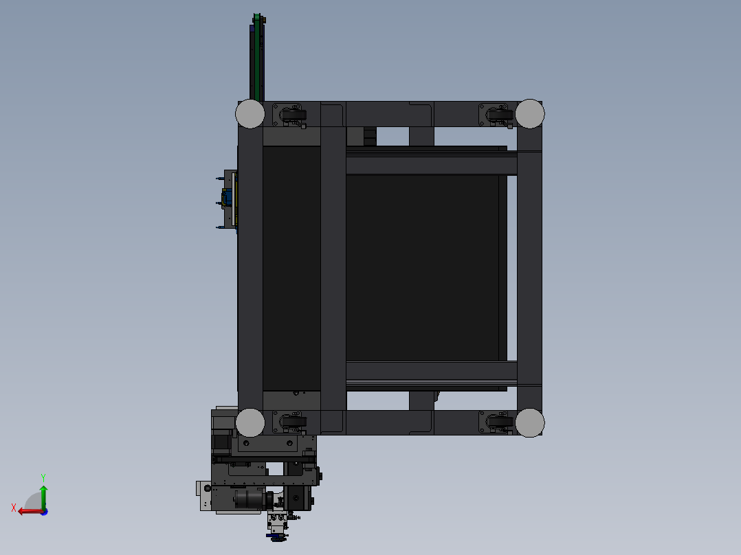 电器检测机后视图
