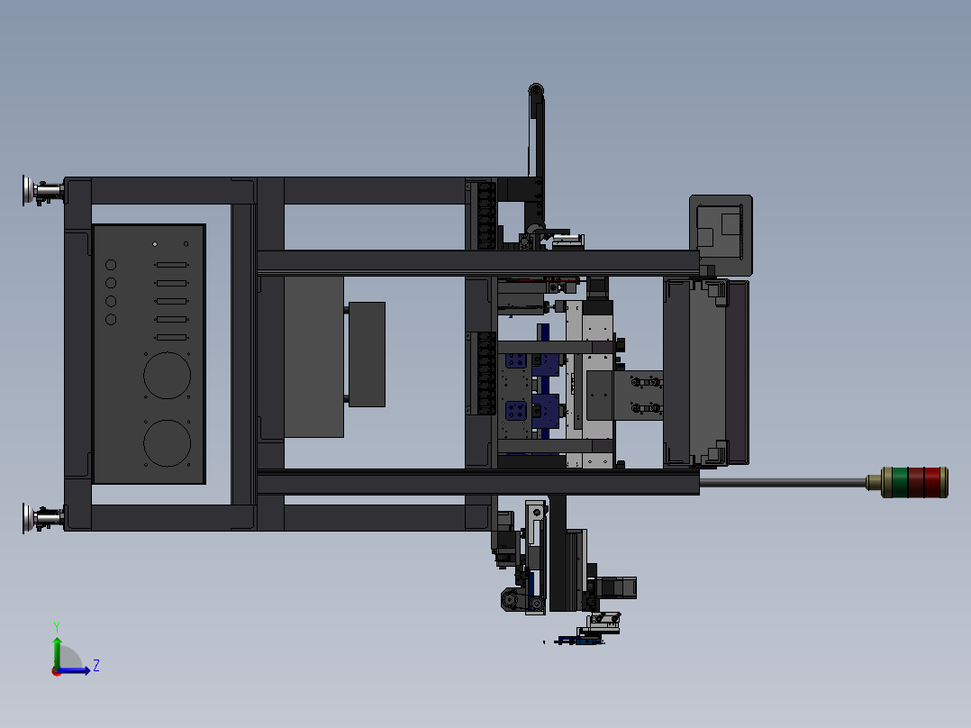 电器检测机左视图