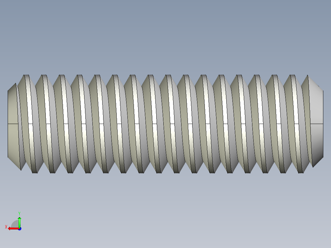 DIN 913-ISO 4026 固定螺钉-M2.5 L=8.STEP后视图