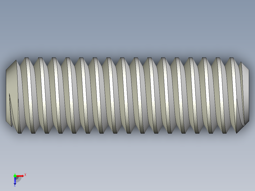 DIN 913-ISO 4026 固定螺钉-M2.5 L=8.STEP俯视图