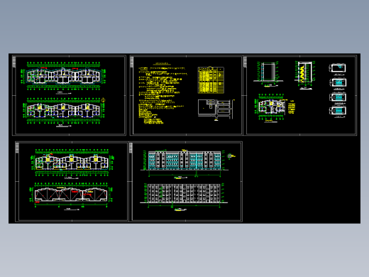 多层住宅楼建筑图