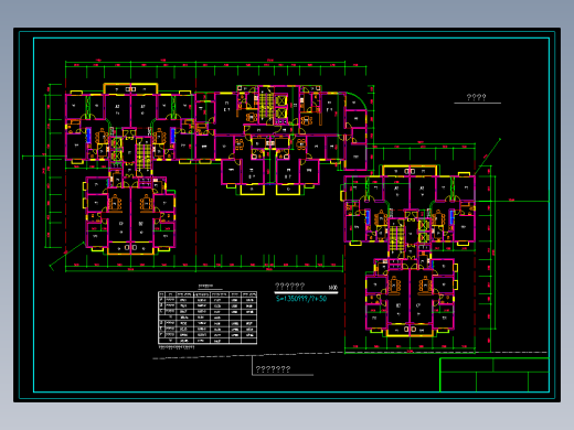 高层住宅单体平面图