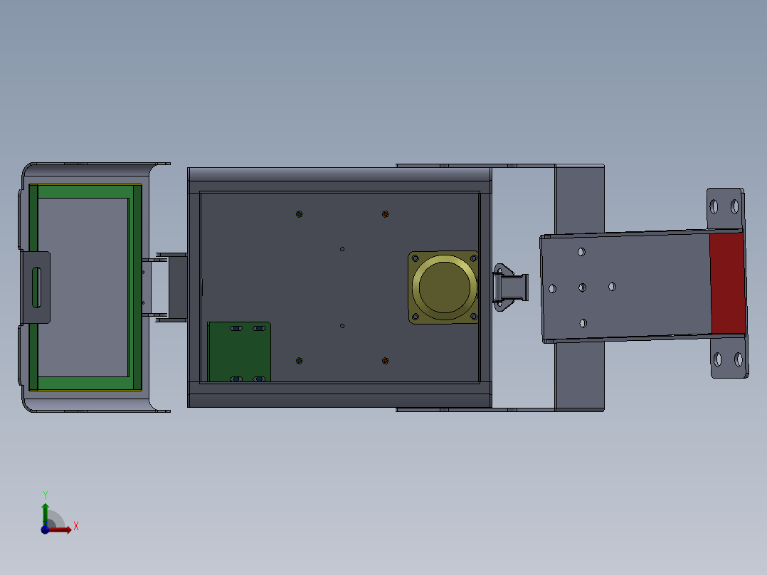 矿用本安摄像机前视图