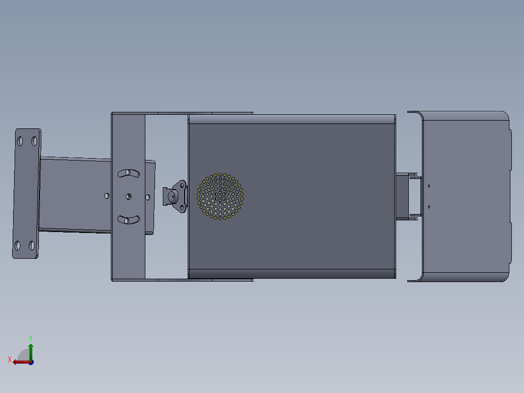 矿用本安摄像机后视图