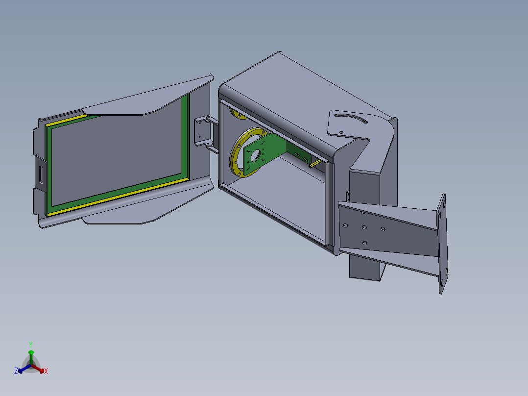 矿用本安摄像机正等轴测图