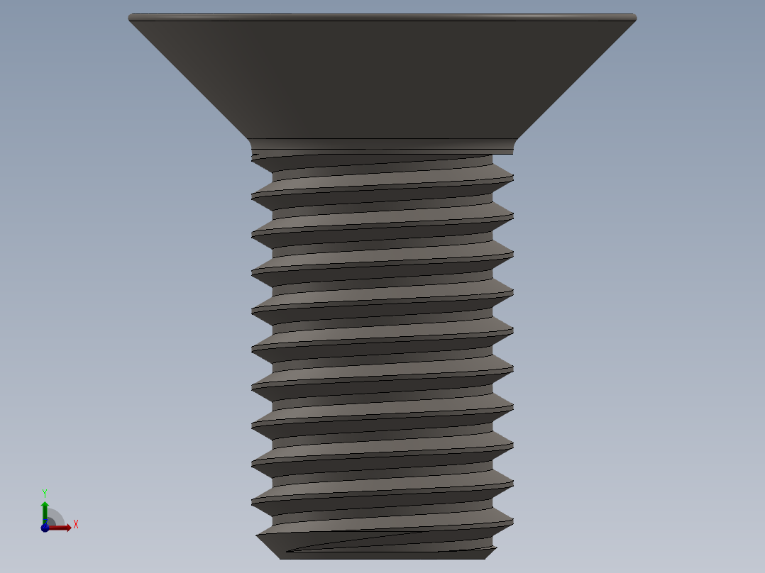 Screw_ISO_10642_M12x25_A2.SLDPRT前视图