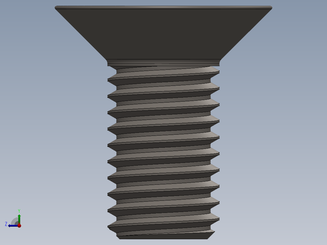 Screw_ISO_10642_M12x25_A2.SLDPRT右视图
