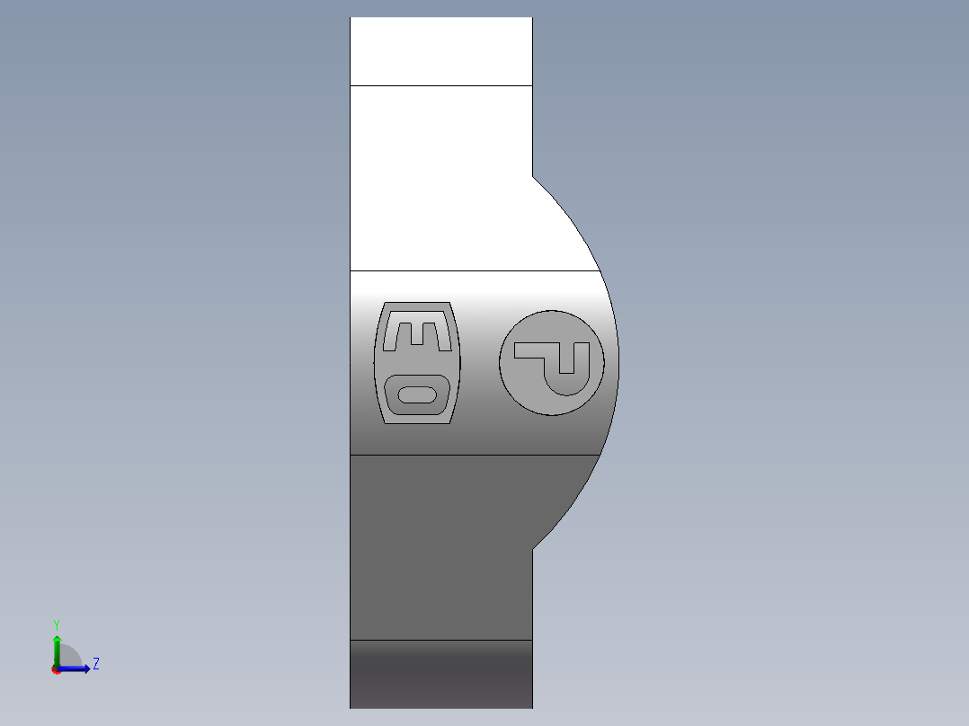 法兰接头、FS-12左视图