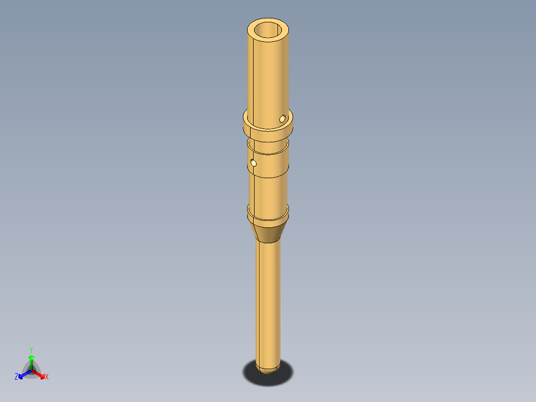 男性-标准圆形触点16AWG引脚触点