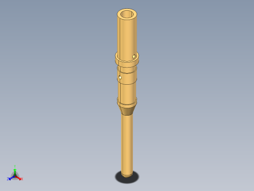 男性-标准圆形触点16AWG引脚触点