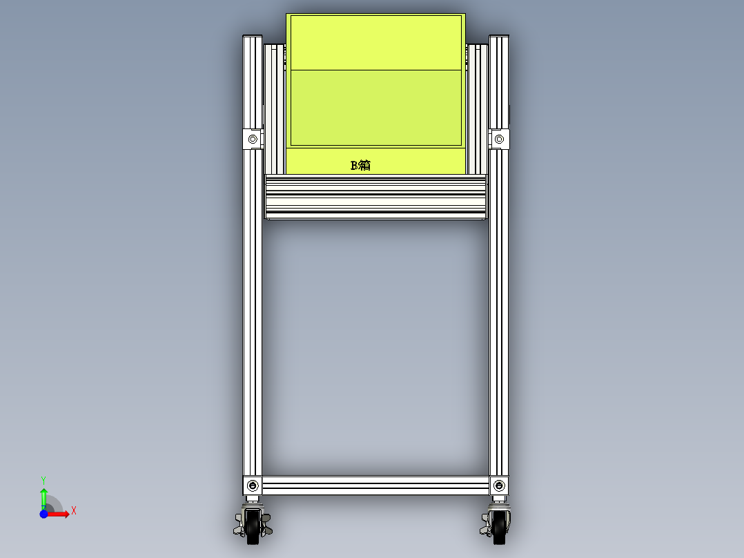 便捷性物料车前视图