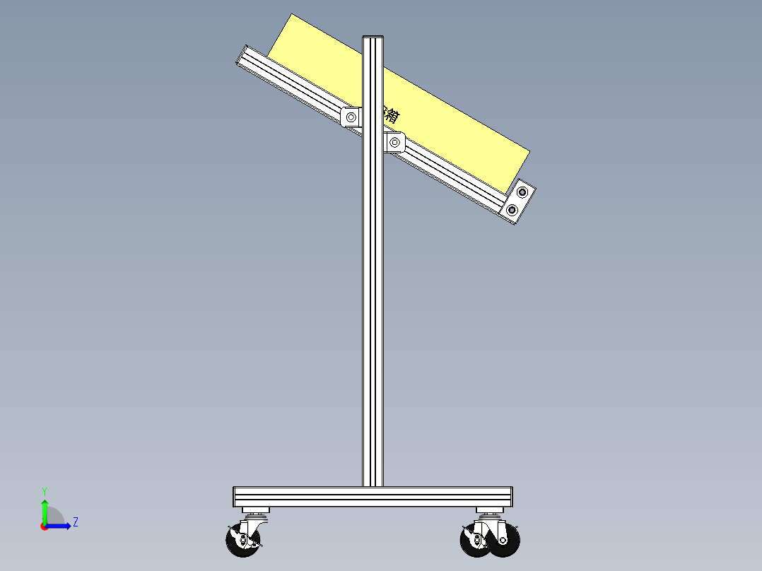 便捷性物料车左视图