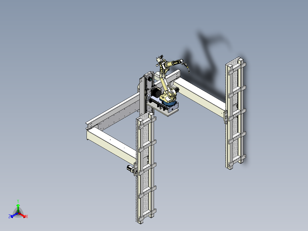 龙门桁架式焊接机械手机构