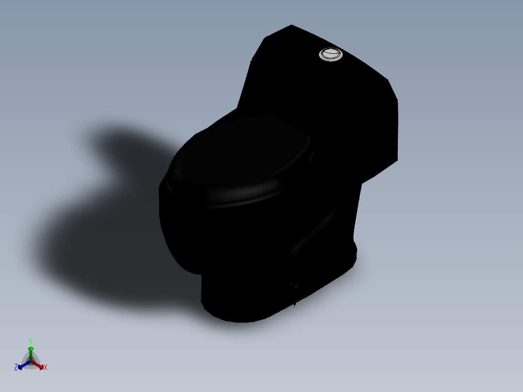 马桶(22)正等轴测图