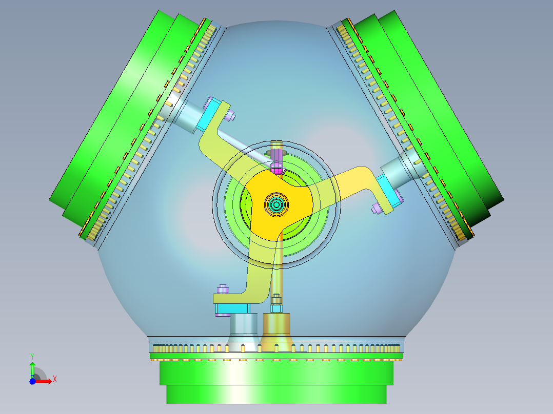 风力机统一变桨距前视图
