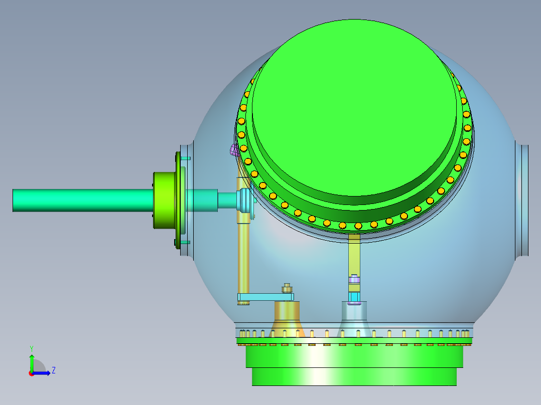 风力机统一变桨距左视图