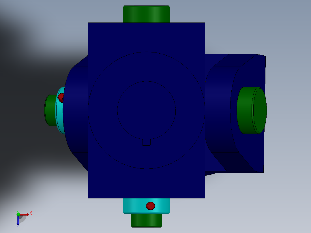 万向节(47)俯视图