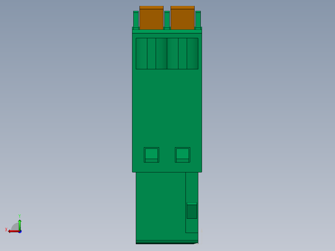 接线端子15EDGKD-2.5-xxP-14-00AH后视图