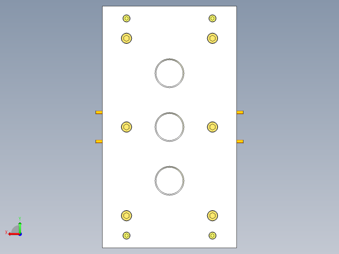 塑胶管套（一出多穴）后视图