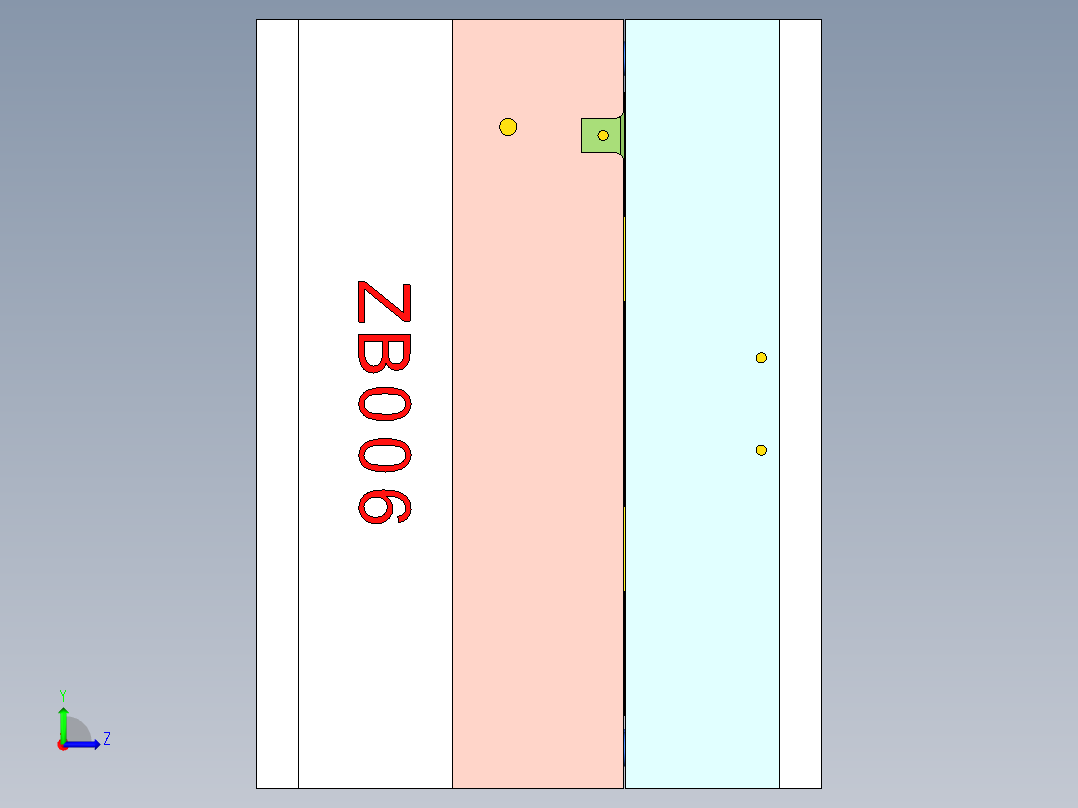 塑胶管套（一出多穴）左视图
